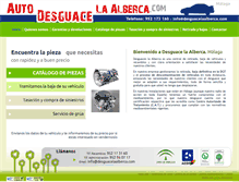 Tablet Screenshot of desguacelaalberca.com